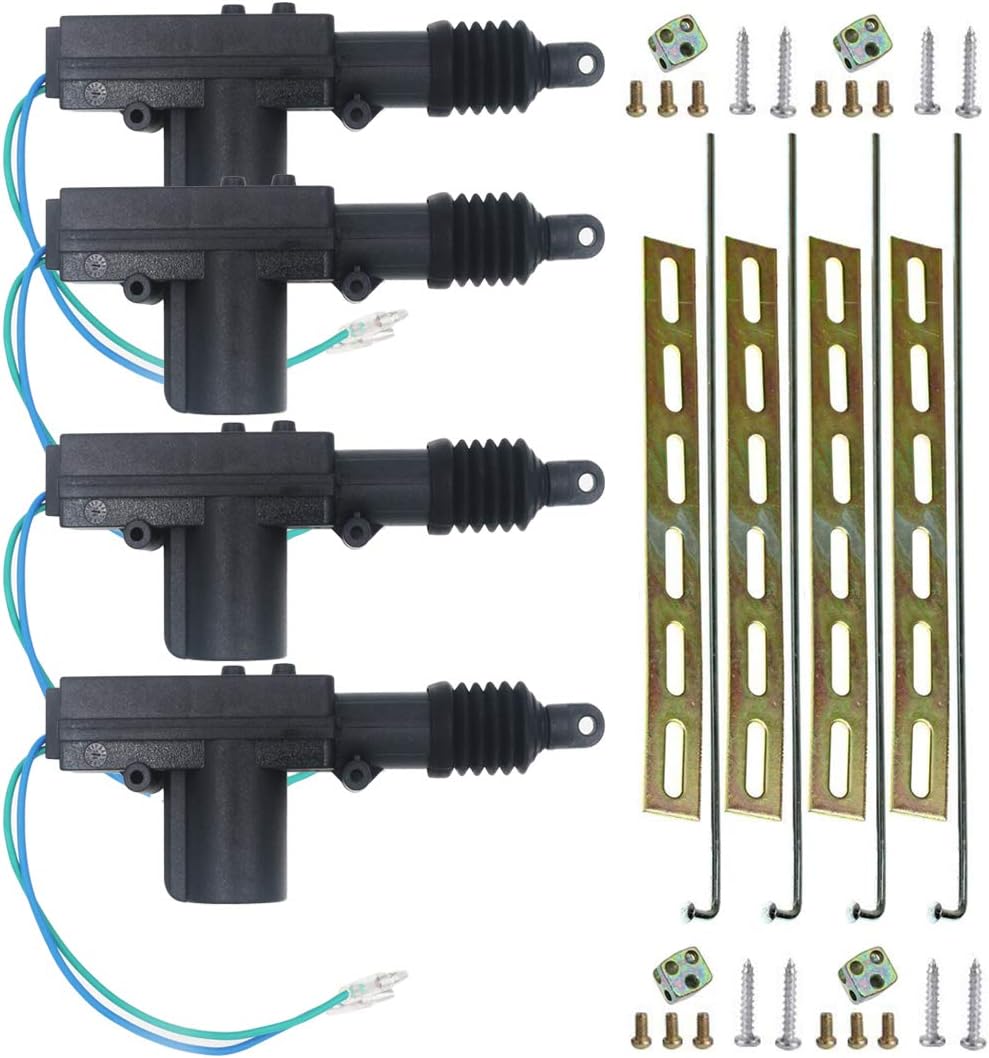 Henzxi Universal Car Power Door Lock Actuator 12V Motor (4 Actuactors)