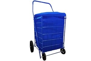 LAVOHOME Folding SHOPPING CART LINER Privacy Insert WATER PROOF with cover in 3 Color (Liner Only) (Blue)