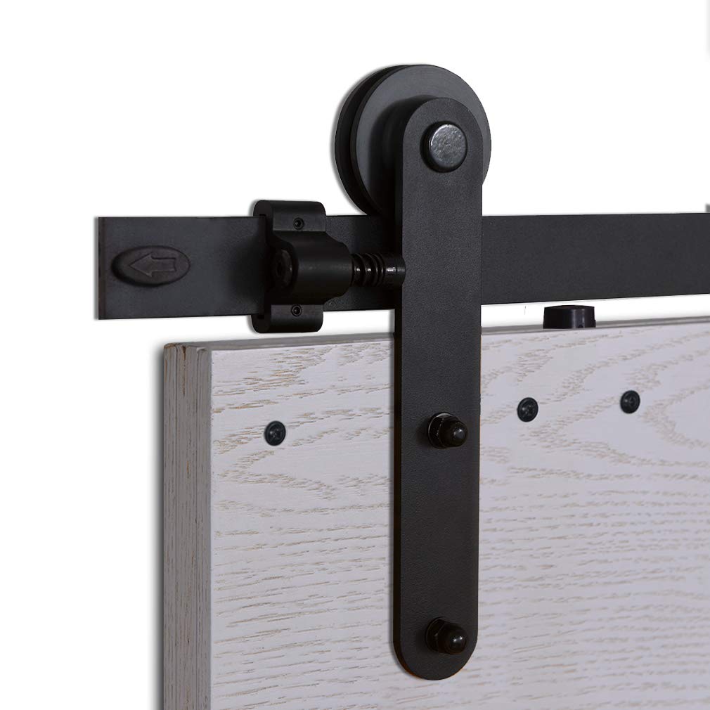 CCJH 7FT214cm Quincaillerie Kit de Rail Roulettes pour Porte