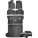 Topraco Floor Mats fit for Hyundai Tucson Accessories 2022-2024 2025 Cargo Mat Back Seat Cover Protector All Weather Protection (Backrest Mats+Trunk mat+Floor Mats)(Not Hybrid)