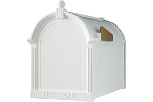 Whitehall Products 16001 Whitehall Capital Mailbox-White-New Finish