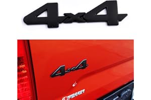 HUAPX 1Pack Metal Car 4x4 Emblem 3D Chrome Badge Decal Sticker Compatible with 4RUNNER Tundra Tacoma Rear Tailgate Tail Gate Door Truck SUV Pickup (New Matt Black)