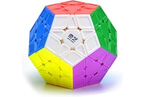 CuberSpeed Pentagonal Dodecahedron Megamin Sculpted Stickerless Magic Cube QiHeng S2 Stickerless Sculpted 12 Side Cube Dodecahedron Speed Cube