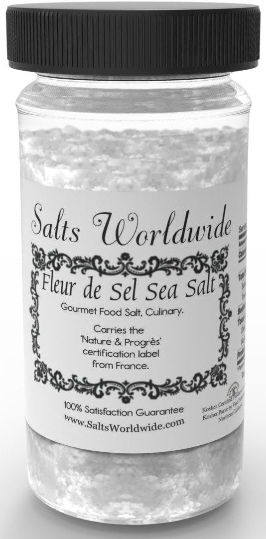 Fleur De Sel - Flor Da Sal - Flower of Salt - One of the Best Salts Money Can Purchase By Salts Worldwide (1 90 Gram Jar)
