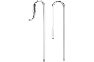 Aqua Worx Flux Stainless Steel Lily Pipes - Inflow & Outflow Water Pipe - Aquarium Water Tubing for Planted Aquarium, Lily Pipe Set for Rimless Tank - Aquarium Supplies - Standard 16/22MM (5/8 in)