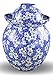 Porcelain Pickling Jar with 2 Lids Fermenting Pickling Kimchi Crock Food Storage Blue Cherry Blossom (10 IN)