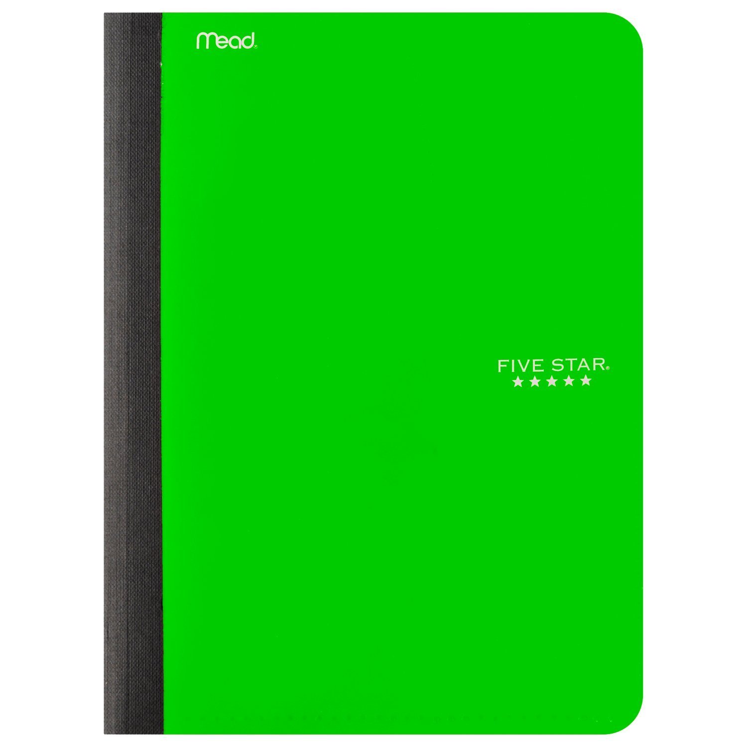 Five Star Composition Book,  with Pockets, 100 Sheets, 9-3/4" x 7-1/2", Lime (09276AF2)