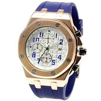 Amazon 腕時計 メンズ 防水 ラバーバンド アナログ シンプル