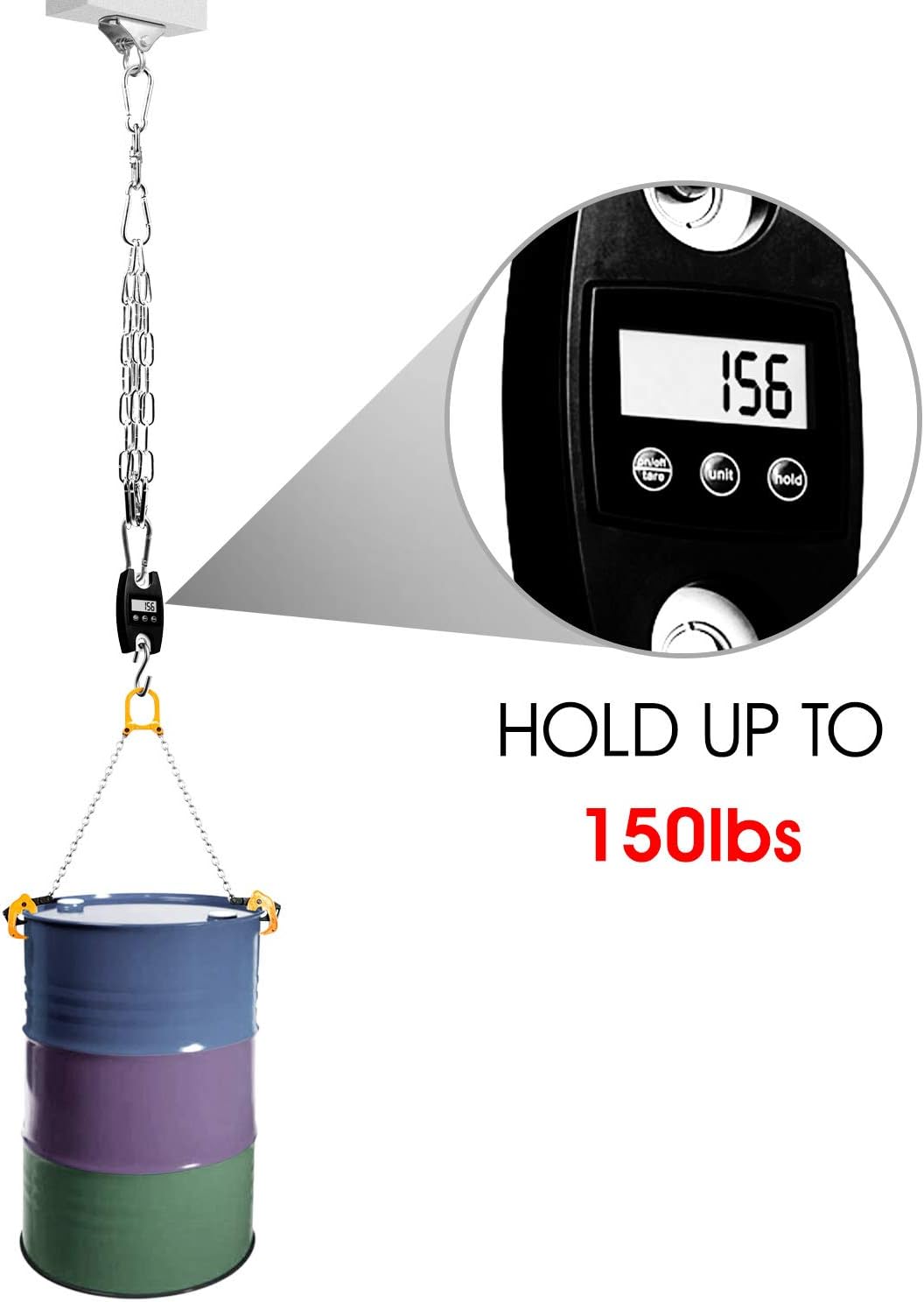 Yes4All Heavy Bag Swivel Chain with 4 Snap Hooks - Boxing Swivel Chain - Support up to 150 lbs : Punching Bag Hangers : Sports & Outdoors