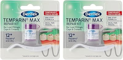 DenTek Temparin Max Repair Kit 12+ Repairs packs of 2 Home Dental