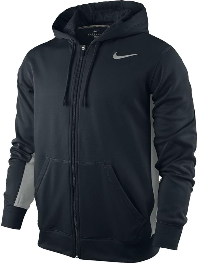Nike Men's KO FullZip Training Hoodie Black/Grey Size X