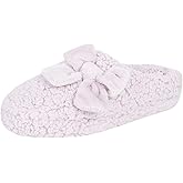 Jessica Simpson womens Plush Marshmallow Slide on House Slipper Clog With Memory Foam