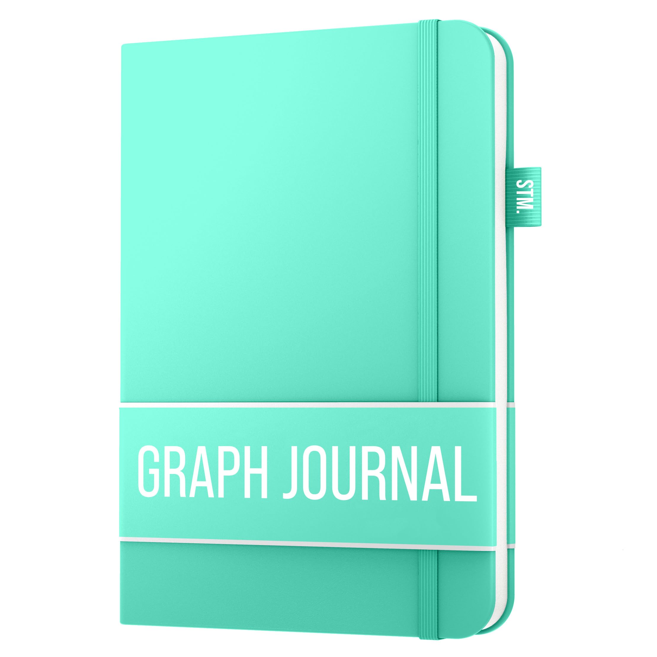 Scribbles That Matter Graph paper Notebook for writing | 150 pages A5 Squared notebook, 120gsm Thick Paper with Sticky Notes, pen holder, band, (V) leather hard cover graph notebook, 5.75x8.2 inches