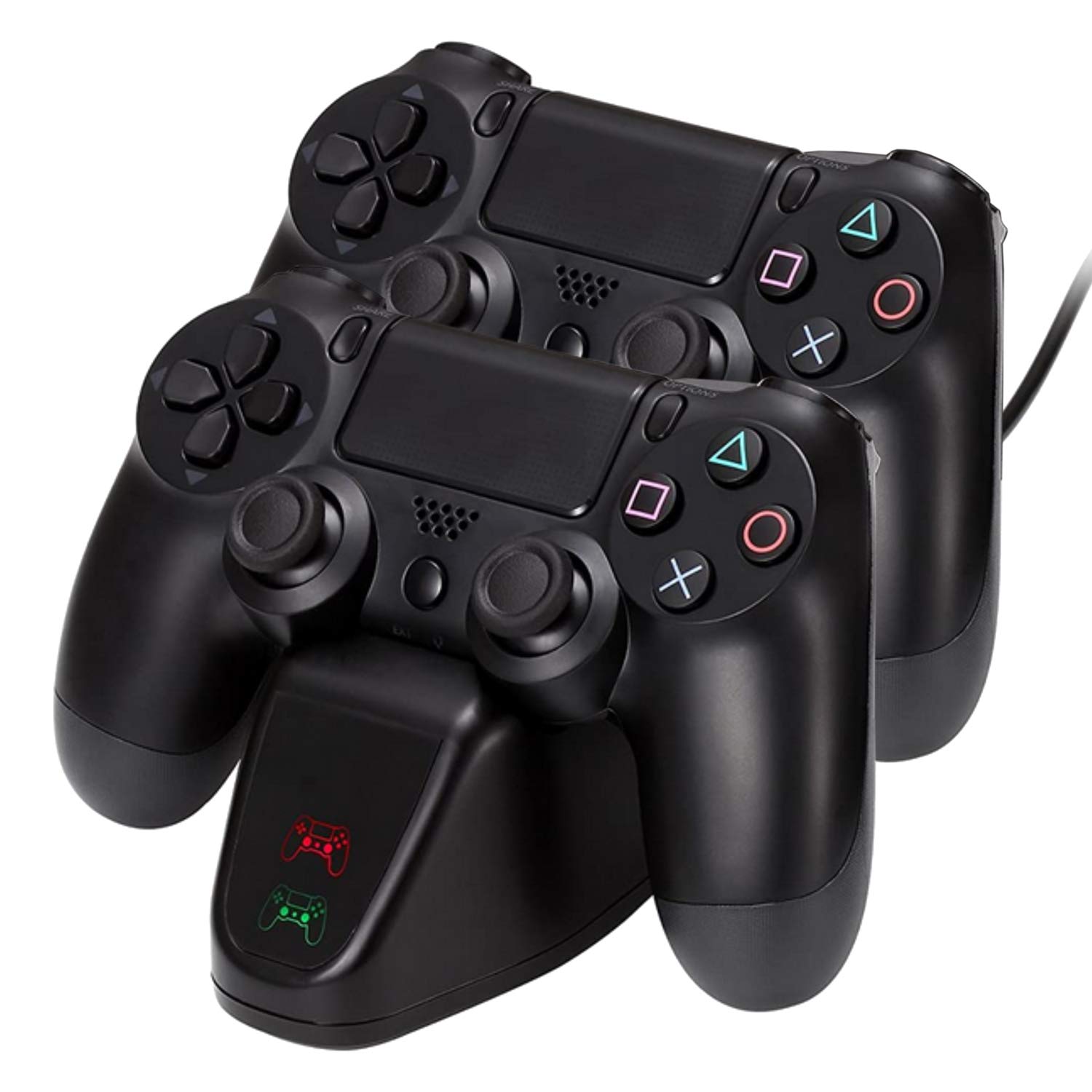 Amazon Com Rockpapa Ps4 Controller Charger Usb Charging Station Dock For For Sony Playstation4 Ps4 Ps4 Slim Ps4 Pro Controller Video Games