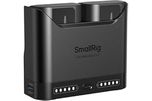 SMALLRIG DMW-BLK22 Camera Battery Set for Panasonic, 22.5W Dual Slot Charger with 1940mAh Batteries, Full Compatible with Pan