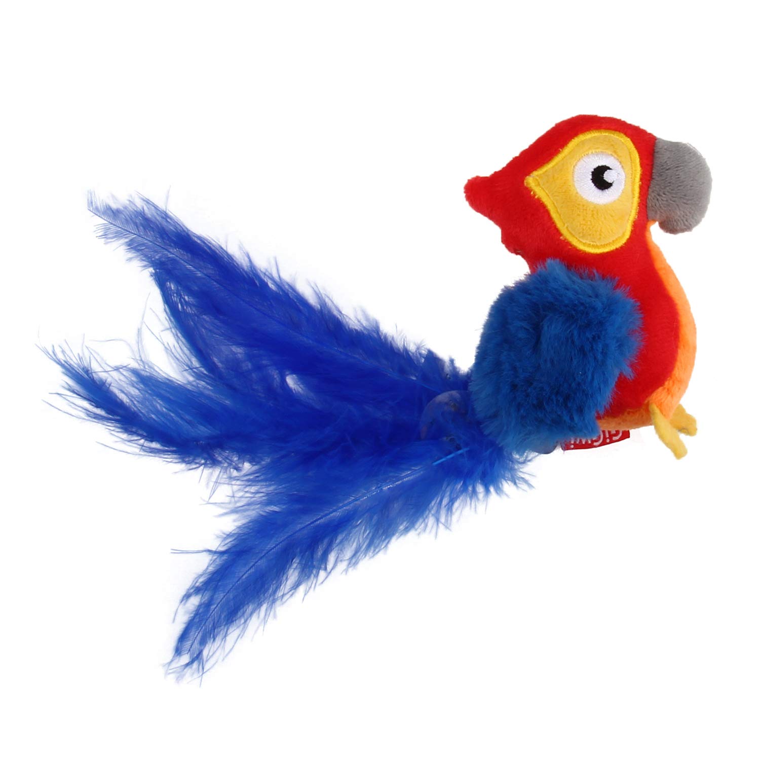 Vealind Melody Chaser Pet Bird Interactive Cat Toy Plush Toys for Dogs and Cats (Parrot)