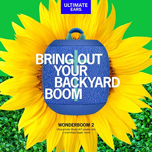 Logitech Ultimate Ears WONDERBOOM 2 Portable Waterproof Bluetooth Speaker Wireless Boom Box
