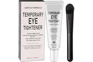 Perfection Eye Tightener with Brush-Instant Temporary Eye Tightener Cream for Reducing Under-Eyes Bags,Wrinkles & Puffiness,H