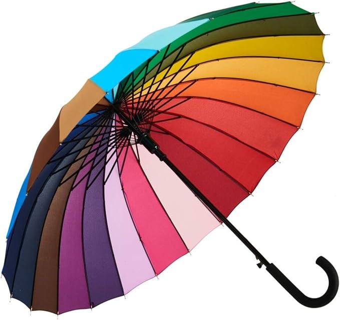 Variety To Go Rainbow Umbrella, Rainbow Umbrella Large, Compact