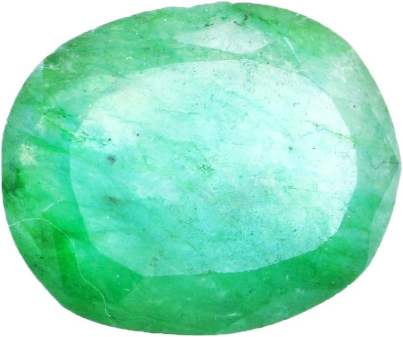 6.95 Cts Oval Mixed Green Emerald Loose Gemstone