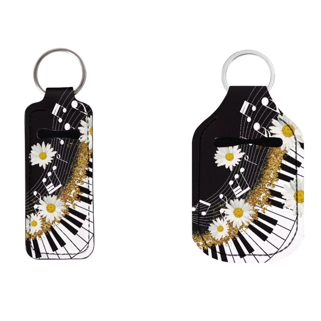 Coldinair Daisy Chapstick Lip Balm Holder Keychain