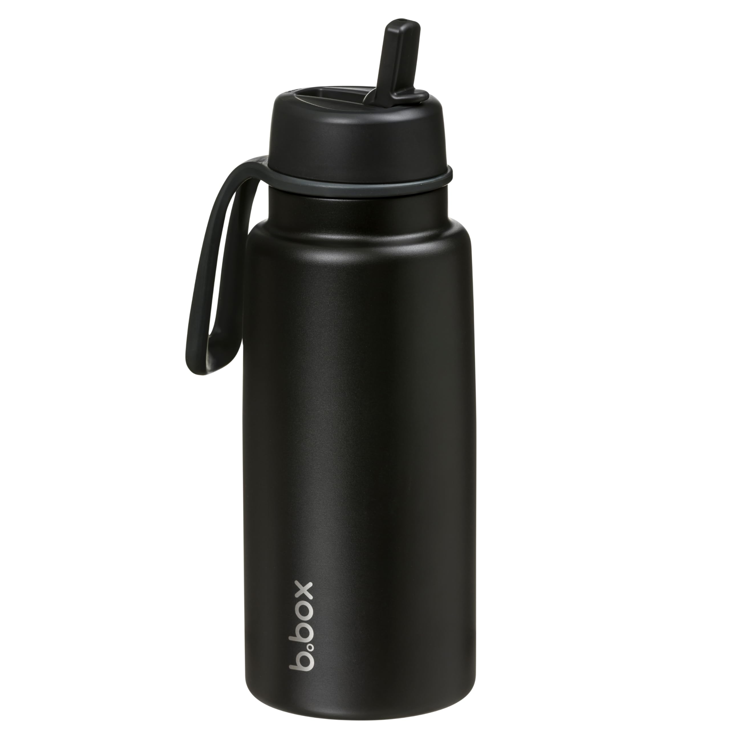 b.box Insulated Flip Top Drink Bottle, Triple Layer Stainless Steel, Keeps Drinks Cold up to 46 Hours, Leak-Proof Lid with Stainless Steel Straw, Ideal for Travel, Sports, BPA Free, 1L
