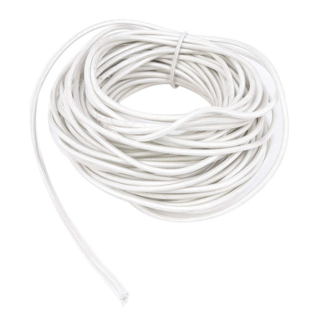 sourcingmap White 20M Length 2.5mm2 Copper Core High Temperature Wire Cable