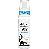 NonScents Skunk Odor Remover Head &amp; Face Foam - Skunk Odor from Pets | Easily Eliminates Skunk Odor, Ready to use for Dogs &amp; Cats,Carpets, Clothing, Car &amp; Home, Fragrance-free Freshener
