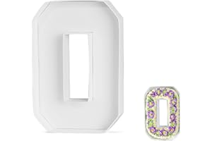 CARDOBIR 10" Cardboard Number Tray - Paper Mache & Charcuterie Board Numbers (0, White)