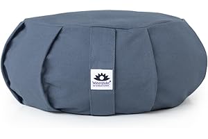 Waterglider International Zafu Meditation Cushion - Eclipse line - Removable Cover and Buckwheat Fill