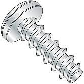Small Parts 0610LPP Steel Thread Rolling Screw for Plastic, Zinc Plated, Pan Head, Phillips Drive, #6-19 Thread Size, 5/8" Length (Pack of 100)