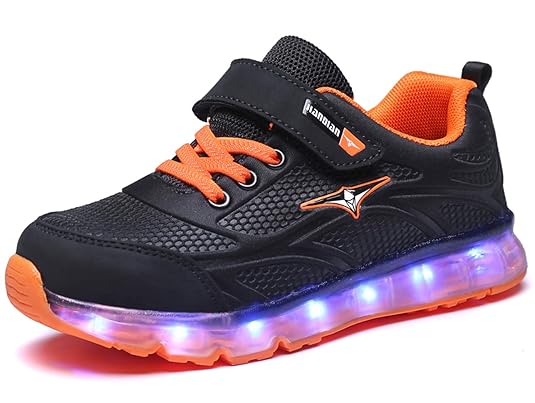 GJRRX LED Schuhe Kinder 7 Farbe USB Auflade Leuchtend Sportschuhe LED Sneaker Turnschuhe 27-37