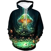 LAOLIUSN Funny Mushroom Hoodie Fungi Graphic Sweatshirt