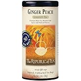 The Republic of Tea - Ginger Peach Black Tea, Caffeinated, 50 Count