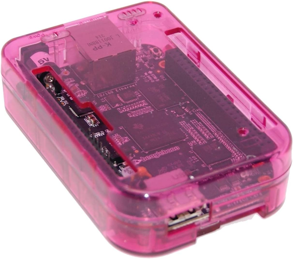 SB Components Protective Pink Case for BeagleBone Black Case Cover for Beaglebone (Pack of 1) - Image 3