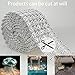 Bling Rhinestone Diamond Flower Shape Mesh Ribbon Wrap,Storystore Silver Acrylic Bling Diamond Wrap Ribbon for Wedding, Cake, Vase Decorations, Party Supplies(1 Roll, 30Ft,6 Rows)(Silver Flower Shape)