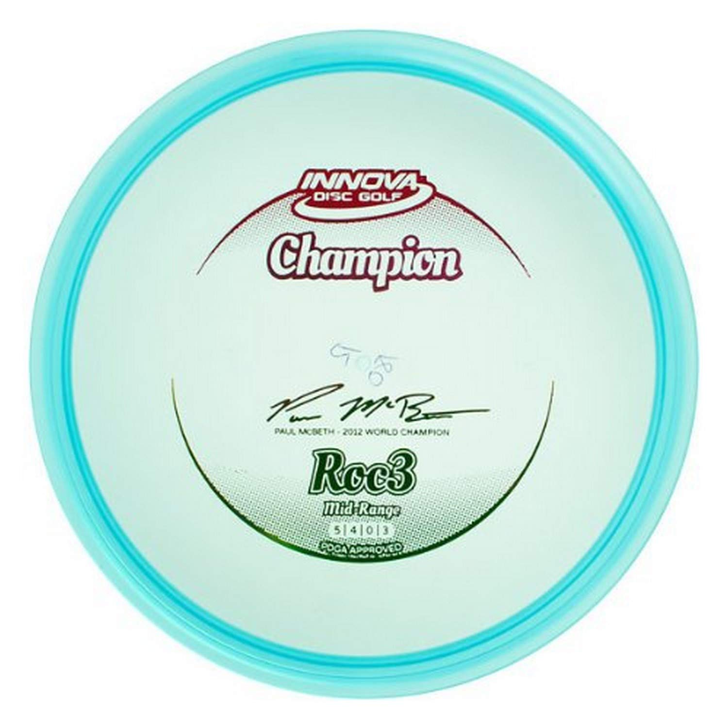 Innova Disc Golf Champion Material Roc 3 Golf Disc, 165-169gm (Colors may vary)