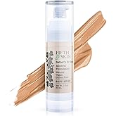 Fifth & Skin: Better’n Ur Skin Liquid Foundation (SOFT BEIGE) - Natural, Organic, Vegan, Cruelty-Free - Gluten-Free Beauty with Buildable Coverage and Palm-Free Luxury - 1 oz