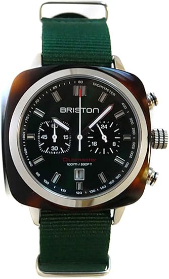 Amazon ブリストン Briston 腕時計 712s10nh 42mm Sa Ts 10 Nbg クラブマスタースポーツ アセテート クォーツ クロノグラフ ベルト長さ 280mm 並行輸入品 メンズ腕時計 腕時計 通販