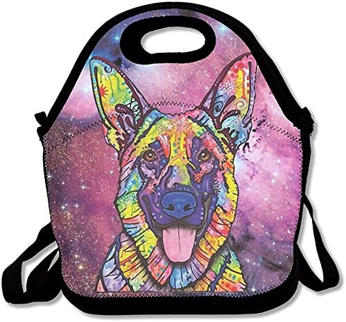 Starowas German Shepherd Pop Art Lunch Tote Insulated Reusable Picnic Lunch Bags Boxes For Men Women Adults Kids Toddler Nurses