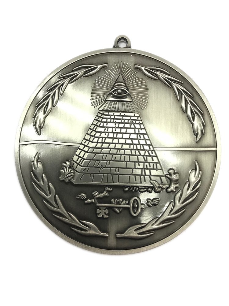 costumebase National Treasure Masonic Medallion Freemason Props Metallic