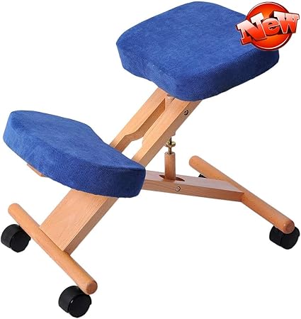 Amazon Co Jp Jresboenもっと堅固さより安定した 姿勢が良くバランスチェア 人間工学に基づいて設計膝間付チェア プロポーションチェア膝間付椅子 矯正姿勢スツール リリーフ背中と首の痛み改善ポスチャ厚くする木製フレームニーリングチェア 厚い快適な