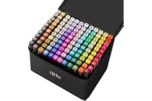 120 Colors Alcohol Markers Art Drawing Markers Set for Adults Dual Tip Permanent Sketch Markers, with Organizing Case