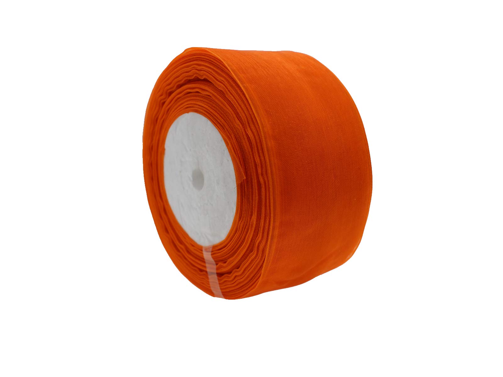 Organza Ribbon 1 Inch 50 Yards Shimmer Sheer Ribbon for Gift Wrapping Decoration Crafts DIY (1 Inch, 625024 Orange)