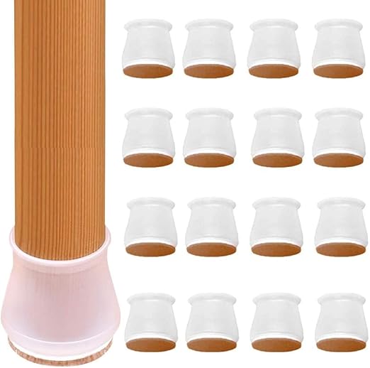 Furniture Silicon Protection Cover for Chair Legs 16PCS Silicone Chair Legs Caps Furniture