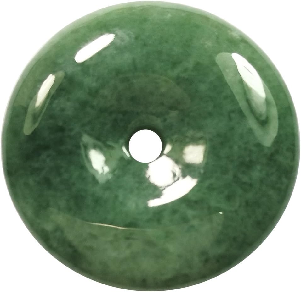 100% Natural Grade A Jade Jadeite Green PingAn Jade Pendant Peace buckle A0531