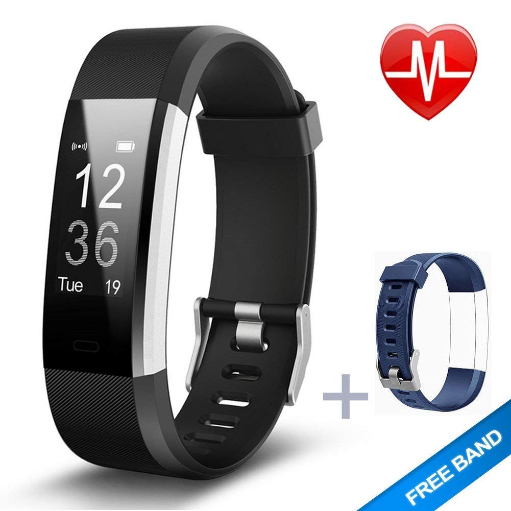 Lintelek Fitness Tracker with Heart Rate Monitor, Activity