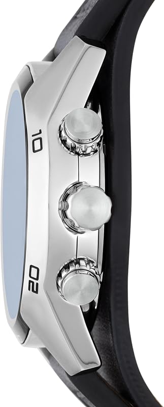 Fossil coachman relógio masculino movimento cronógrafo de quartzo 45mm caixa de aço inoxidável prata com pulseira de couro genuíno ch2564