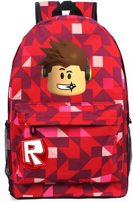 Newstylehuang Unisex Student Schoolbag Canvas Bookbags School Bags Backpack R Roblox For Youth Girl Boy Amazon Co Uk Kitchen Home