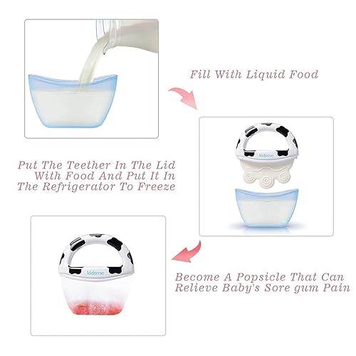 Kidsme Cooling Teething Rings for Babies, Baby Teether for Babies